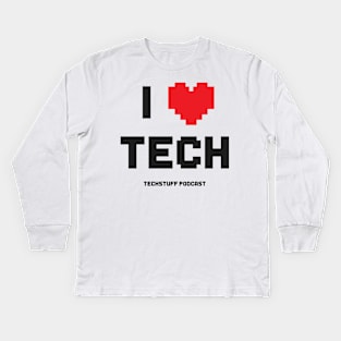I Heart Tech Kids Long Sleeve T-Shirt